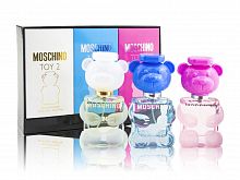 Парфюмерный набор Moschino Miniature Collection Toy 2/Toy 2 Bubble Gum EDT/Toy 2 Bubble Gum EDP 3x30 ml оптом в Воронеж 