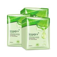 Маска тканевая с экстрактом алоэ вера Images Aloe Vera Supple Skin Hydrogel 30g оптом в Воронеж 